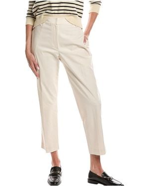 Brunello Cucinelli Cropped Trousers "Oat Grain" Brun1808" - Black