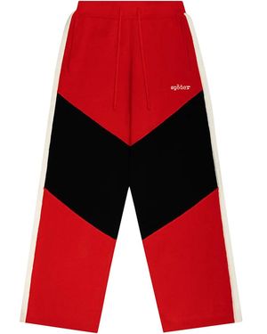 Sp5der Knit Track Joggers 249" - Red