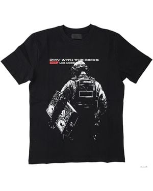 RTA Liam Deck T-Shirt T1192Blkde" - Black