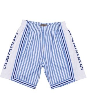 Mitchell & Ness Nba Striped Swingman Shorts "1996 Los Angeles Lakers - Blue