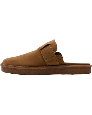 Clarks Litton Mule "Cola Suede" 26176574" - Brown