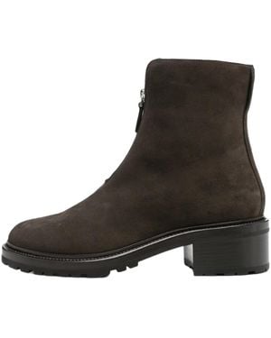 The Row Suede Hike Boots "Moka" F001074 L896 Mok" - Black