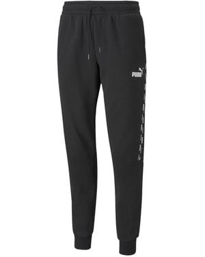 PUMA Power Tape Fleece Sweat Trousers 589397 01" - Black
