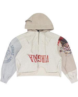 Protocol Index Upside Down Zip Hoodie "Ivory" Pi00019" - Black