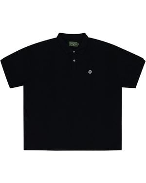 DENIM TEARS Peace Wreath Polo Shirt Dt933" - Black