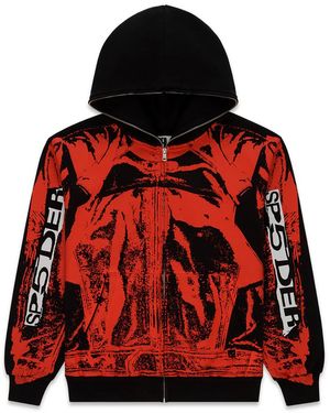 Sp5der Jp5 Moto Hoodie 224" - Red