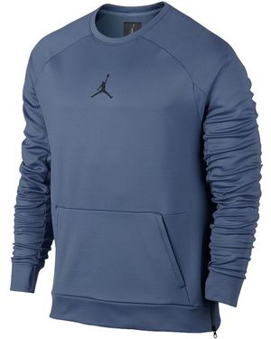 Nike Jumpman 360 Fleece Crew Training Sweatshirt "Ocean Fog 809435 404" - Blue