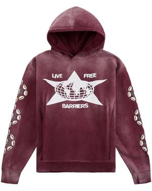 Barriers Cowrie Shell Hoodie Bar22" - Red