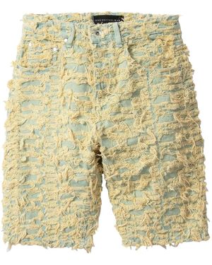 Who Decides War Husk Denim Shorts "Golden Musk" 2637 100000202Ds" - Black