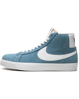 Nike Sb Zoom Blazer Mid "Cerulean" Shoes - Blue