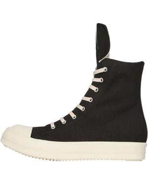 Rick Owens Hollywood High Top Trainer Milk" Du01E3800 Doeh1 911" - Black