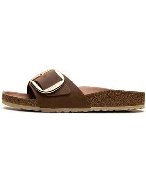Birkenstock Madrid Big Buckle "Cognac" 1006525" - Black
