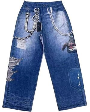 Triple Sevens 2D Denim Jeans Ts7030" - Blue
