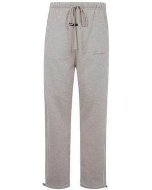 Fear Of God Relaxed Fleece Sweatpant W/ Piping "Heather Stone Cloud" 130Sp258062F" - Black