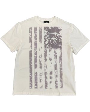 THUG CLUB Vintage Old Glory T-Shirt Tc26Ts0701" - Black