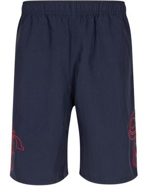 Supreme Old English Nylon Short "Ss23" Su437" - Blue