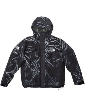 Supreme The North Face Printed Taped Seam Shell Trompe L'Oeil Jacket Su26569" - Black