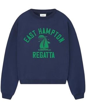 Rhude Hampton Regatta Crewneck Rhss24Sw07320302 Nvy" - Blue