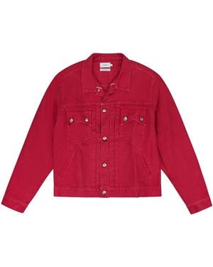 Rhude Denim Jacket Rhfw22Ja35608374" - Red