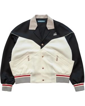 NAMESAKE Camby Cuban Track Jacket N3Ss25N3Jk08Tw" - Black