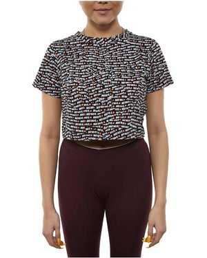 Nike Sportswear Cotton Just Do It Cropped Top - Black