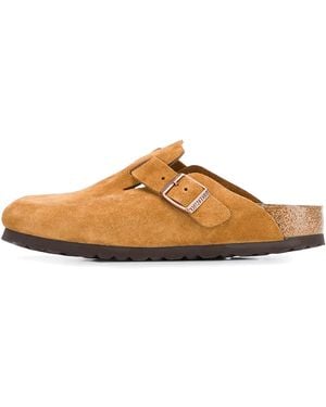Birkenstock Boston Soft Footbed "Suede Mink" 1009543" - Black