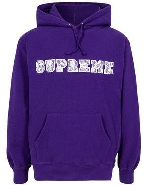 Supreme Lace Hoodie "Ss22" Su11604" - Purple