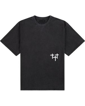 RTA Colin Oversized Short-Sleeve T-Shirt "Smoky Stars" Mexok911 T1322Bksst" - Black