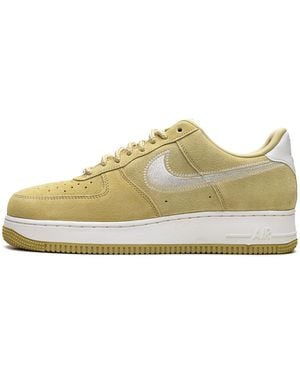 Nike Air Force 1 Low '07 Lv8 "Buff Sail Embroidered Swoosh" Hj4465 700" - Black