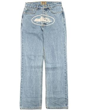 corteiz Alcatraz Baggy Jeans "Washed" Co13" - Black