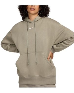 Nike Sportswear Phoenix Fleece Hoodie "Light Army Sail" Dq5860 320" - Black
