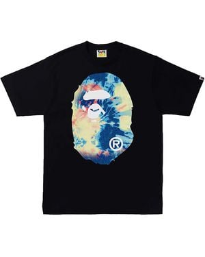 A Bathing Ape Tie Dye By Bathing Ape T-Shirt 1I30 110 035" - Black