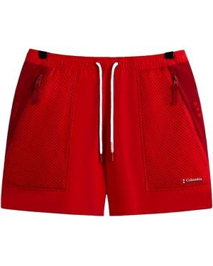 Kith X Columbia Wind Short Velvet" Kth Xcw1Rsc" - Red