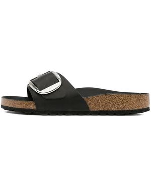 Birkenstock Madrid Big Buckle "Leather" 1006523" - Black