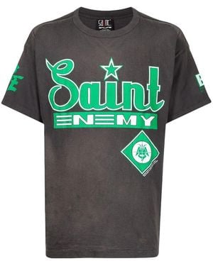 SAINT Mxxxxxx Saint Enemy T-Shirt Sm S22 0000 012" - Black