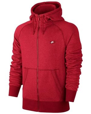Nike Shoebox Full-Zip Hoodie 727395 657" - Red