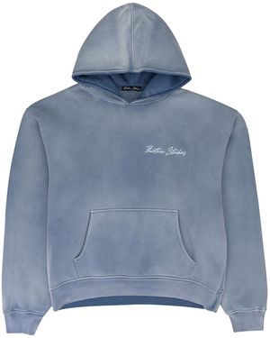 THIRTEENTH STUDIO Logo Hoodie Logo Hoodie" - Blue