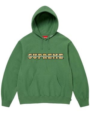 Supreme Collegiate Acronym Hooded Sweatshirt Su28696" - Green
