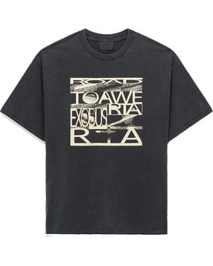 RTA Elian Double Layered T-Shirt Exodus" Mexok911 T2306Bkexd" - Black