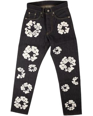 DENIM TEARS The Cotton Wreath Jeans Dt504" - Black