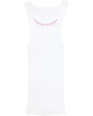 Chrome Hearts Love You Rib Tank Top Chrm1624" - Black