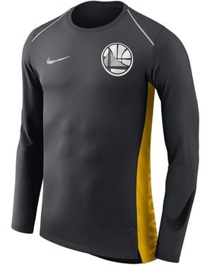 Nike Dri-Fit Long Sleeve T-Shirt "Golden State Warriors - Black