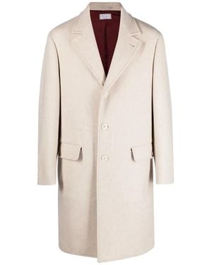 Brunello Cucinelli Single Breasted Coat "Off" Brun2367" - Black