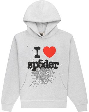 Sp5der Souvenir Hoodie Ss18Fw24Hgr" - Black