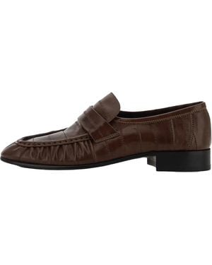 The Row Soft Loafers "Light" F1280 E17 Ltbr" - Brown