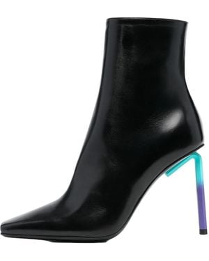 Off-White c/o Virgil Abloh Nappa Grad High Allen Ankleboot Owid014F22Lea0021045" - Black