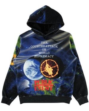 Supreme Udc Public Enemy Hooded Sweatshirt "Ss18" Su3997" - Blue