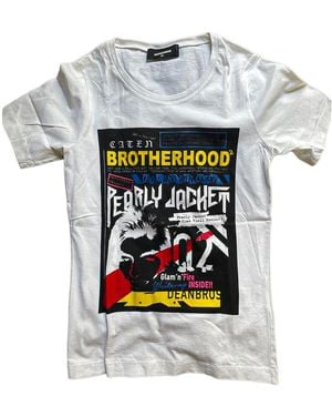 DSquared² Brotherhood Print Cotton T-Shirt S72Gc0976-S224844-100" - Black