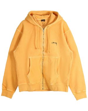 Stussy Smooth Stock Pig Dyed Zip Hoodie 1975021 Oran" - Orange