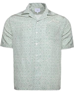 Rhude Cravat Silk Shirt Rhps24Sr06174325" - Black